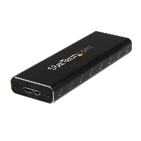 StarTech.com M.2 SSD Enclosure for M.2 SATA SSDs - USB 3.0 (5Gbps) with UASP, SSD enclosure, M.2, M.2, 6 Gbit/s, USB connectivity, Black