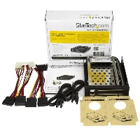 StarTech.com 2 Drive 2.5in Trayless Hot Swap SATA Mobile Rack Backplane, 8.89 cm (3.5