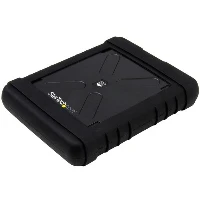 StarTech.com Rugged Hard Drive Enclosure - USB 3.0 to 2.5in SATA 6Gbps HDD or SSD - UASP, HDD/SSD enclosure, 2.5