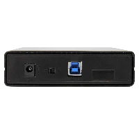 StarTech.com 3.5in Black USB 3.0 External SATA III Hard Drive Enclosure with UASP for SATA 6 Gbps  Portable External HDD, HDD enclosure, 3.5