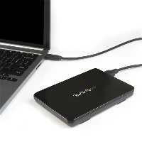 StarTech.com USB 3.1 (10Gbps) Tool-Free Enclosure for 2.5in SATA SSD/HDD - USB-C, HDD/SSD enclosure, 2.5