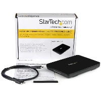 StarTech.com USB 3.1 (10Gbps) Tool-Free Enclosure for 2.5in SATA SSD/HDD - USB-C, HDD/SSD enclosure, 2.5