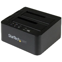 StarTech.com Standalone Hard Drive Duplicator, Dual Bay HDD/SSD Cloner/Copier, USB 3.1 (10Gbps) to SATA III HDD/SSD Docking Station, Hard Disk Duplicator Dock, Hard Drive Cloner, 2.5,3.5