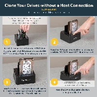 StarTech.com Standalone Hard Drive Duplicator, Dual Bay HDD/SSD Cloner/Copier, USB 3.1 (10Gbps) to SATA III HDD/SSD Docking Station, Hard Disk Duplicator Dock, Hard Drive Cloner, 2.5,3.5