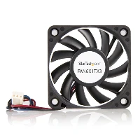 StarTech.com 60x10mm Replacement Ball Bearing Computer Case Fan w/ TX3 Connector, Fan, 6 cm, 4000 RPM, 28 dB, 15.49 cfm, Black