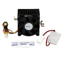 StarTech.com 50x50x41mm Socket 7/370 CPU Cooler Fan w/ Heatsink and TX3 and LP4, Cooler, 5 cm, 4500 RPM, 28 dB, 8.84 cfm, Black