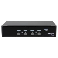 StarTech.com 4 Port USB DisplayPort KVM Switch with Audio, 3840 x 2400 pixels, Black