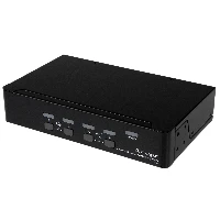 StarTech.com 4 Port USB DisplayPort KVM Switch with Audio, 3840 x 2400 pixels, Black