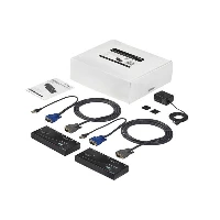 StarTech.com USB VGA KVM Console Extender over CAT5 UTP (500 ft), Transmitter & receiver, Wired, 150 m, Black, CE, FCC, RoSH, VGA