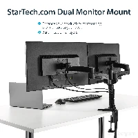 StarTech.com Desk-Mount Dual Monitor Arm - Articulating, Clamp, 13.6 kg, 30.5 cm (12