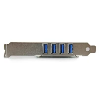 StarTech.com 4 Port PCI Express PCIe SuperSpeed USB 3.0 Controller Card Adapter with UASP - SATA Power, PCIe, USB 3.2 Gen 1 (3.1 Gen 1), PCIe 2.0, CE, FCC, NEC uPD720201, 5 Gbit/s