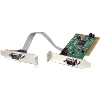 StarTech.com 2 Port PCI Low Profile RS232 Serial Adapter Card with 16550 UART, PCI, Serial, RS-232, Green, 6548788 h, CE, UL, FCC, TAA, REACH