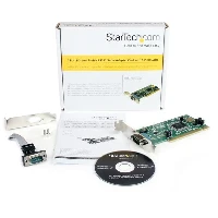 StarTech.com 2 Port PCI Low Profile RS232 Serial Adapter Card with 16550 UART, PCI, Serial, RS-232, Green, 6548788 h, CE, UL, FCC, TAA, REACH