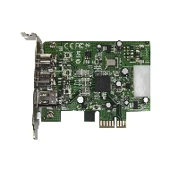 StarTech.com 3 Port 2b 1a Low Profile 1394 PCI Express FireWire Card Adapter, PCIe, IEEE 1394/Firewire, PCIe 1.1, Green, 149905 h, Texas Instruments - XIO2213B