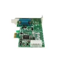 StarTech.com 1-port PCI Express RS232 Serial Adapter Card - PCIe RS232 Serial Host Controller Card - PCIe to Serial DB9 - 16550 UART - Low Profile Expansion Card - Windows & Linux, PCIe, Serial, PCI 1.1, RS-232, Green, ASIX - MCS9922CV-AA
