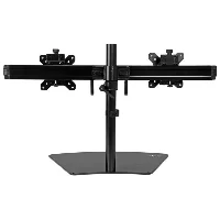 StarTech.com Dual-Monitor Stand - Horizontal - Black, Freestanding, 8 kg, 61 cm (24