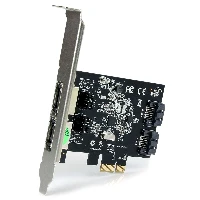 StarTech.com 2 Port PCI Express SATA 6 Gbps eSATA Controller Card - Dual Port PCIe SATA III Card - 2 Int/2 Ext, PCIe, SATA, CE, FCC, REACH, ASMedia - ASM1061, 48 bit, 0 - 50 C
