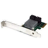 StarTech.com 4 Port PCI Express 2.0 SATA III 6Gbps RAID Controller Card with HyperDuo SSD Tiering, Serial ATA, Serial ATA III, PCI Express, 0, 1, 10, JBOD, 6 Gbit/s, Marvell - 88SE9230, 48 bit
