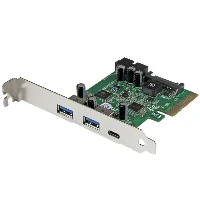 StarTech.com 5-Port USB 3.1 PCIe Card - 1x USB-C (10Gbps), 2x USB-A (5Gbps) + 1x 2-Port IDC (5Gbps), PCIe, USB 3.2 Gen 1 (3.1 Gen 1), Full-height / Low-profile, PCIe 3.0, 50000 h, CE, FCC, TAA