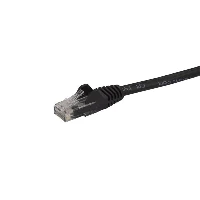 StarTech.com 10m CAT6 Ethernet Cable - Black CAT 6 Gigabit Ethernet Wire -650MHz 100W PoE RJ45 UTP Network/Patch Cord Snagless w/Strain Relief Fluke Tested/Wiring is UL Certified/TIA, 10 m, Cat6, U/UTP (UTP), RJ-45, RJ-45