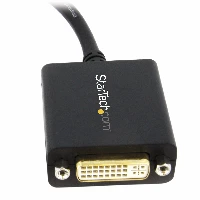 StarTech.com DisplayPort to DVI Adapter - DisplayPort to DVI-D Adapter Video Converter 1080p - DP 1.2 to DVI Monitor/Display Cable Adapter Dongle - DP to DVI Adapter - Latching DP Connector, 0.152 m, DisplayPort, DVI-I, Male, Female, Straight