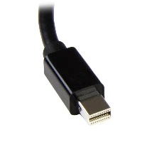 StarTech.com Mini DisplayPort to VGA Adapter with Audio, 0.184 m, 1920 x 1200 pixels, 1080p, 720p, Black, Active video converter, CE, FCC, RoHS