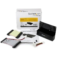 StarTech.com SATA to 2.5in or 3.5in IDE Hard Drive Adapter for HDD Docks, SATA 7-pin + SATA 15-pin, IDE 40-pin + IDE 44-pin + LP4, Black