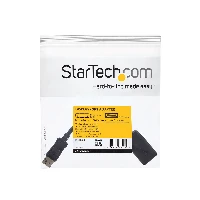 StarTech.com DisplayPort to HDMI Adapter - DP to HDMI Adapter/Video Converter - 1080p - VESA Certified - DP to HDMI Monitor/Display/Projector Adapter Dongle - Passive - Latching DP Connector, 0.24 m, HDMI Type A (Standard), DisplayPort, Female, Male, Straight