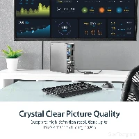 StarTech.com DisplayPort to HDMI Adapter - DP 1.2 to HDMI Video Converter 1080p - DP to HDMI Monitor/TV/Display Cable Adapter Dongle - Passive DP to HDMI Adapter - Latching DP Connector, 0.21 m, DisplayPort, HDMI, Male, Female, Straight