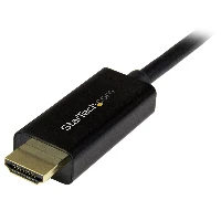 StarTech.com 6ft (2m) DisplayPort to HDMI Cable - 4K 30Hz - DisplayPort to HDMI Adapter Cable - DP 1.2 to HDMI Monitor Cable Converter - Latching DP Connector - Passive DP to HDMI Cord, 2 m, HDMI Type A (Standard), DisplayPort, Male, Male, Straight