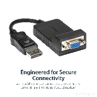 StarTech.com DisplayPort to VGA Adapter - Active DP to VGA Converter - 1080p Video - Durable - DP/DP++ Source to VGA Monitor Cable Adapter Dongle - DP 1.2 to VGA - Latching DP Connector, 0.08 m, DisplayPort, VGA (D-Sub), Male, Female, Straight