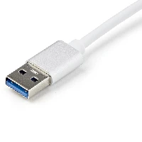 StarTech.com USB 3.0 to Gigabit Network Adapter - Silver, Wired, USB, Ethernet, 2000 Mbit/s, Silver