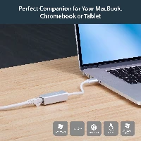 StarTech.com USB 3.0 to Gigabit Network Adapter - Silver, Wired, USB, Ethernet, 2000 Mbit/s, Silver