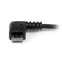StarTech.com 5in Right Angle Micro USB to USB OTG Host Adapter M/F, 0.127 m, Micro-USB B, USB A, USB 2.0, 480 Mbit/s, Black