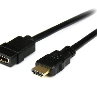 StarTech.com 2m (6ft) HDMI Extension Cable - HDMI Male to Female Cable - 4K HDMI Cable Extender - 4K 30Hz UHD HDMI Cable with Ethernet M/F - High Speed HDMI 1.4 Cable - HDMI Cord Extender, 2 m, HDMI Type A (Standard), HDMI Type A (Standard), 10.2 Gbit/s, Black