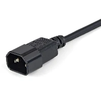 StarTech.com 1m (3ft) Power Extension Cord, C14 to C13, 10A 125V, 18AWG, Computer Power Cord Extension, IEC-320-C14 to IEC-320-C13 AC Power Cable Extension for Power Supply, UL Listed, 1 m, C14 coupler, C13 coupler, SVT, 250 V, 5 A