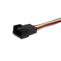 StarTech.com 12in 4 Pin Fan Power Splitter Cable - F/M, 0.31 m, Molex (4-pin), Molex (4-pin), Male, Female, Multicolour