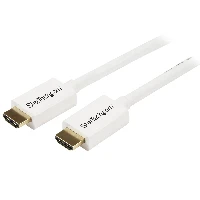 StarTech.com 5m / 16 ft CL3 Rated HDMI Cable w/ Ethernet - In Wall Rated Ultra HD HDMI Cable - 4K 30Hz UHD High Speed HDMI Cable - 10.2 Gbps - HDMI 1.4 Video/Display Cable - 30AWG, White, 5 m, HDMI Type A (Standard), HDMI Type A (Standard), 3D, Audio Return Channel (ARC), White
