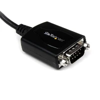 StarTech.com 1 Port Professional USB to Serial Adapter Cable with COM Retention, DB-9, USB 2.0 A, 0.42 m, Black