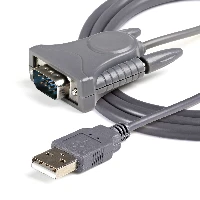 StarTech.com USB to RS232 DB9/DB25 Serial Adapter Cable - M/M, Grey, 0.9 m, USB Type-A, DB-9, Male, Male