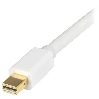 StarTech.com Mini DisplayPort to HDMI Converter Cable - 3 ft (1m) - 4K - White, 1 m, Mini DisplayPort, HDMI Type A (Standard), Male, Male, Straight