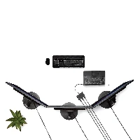 StarTech.com 3-Port Multi Monitor Adapter - DisplayPort 1.2 to 3x HDMI MST Hub - Triple 1080p HDMI Monitors - Video Splitter for Extended Desktop Mode on Windows PCs Only - DP to 3x HDMI, DisplayPort, 3x HDMI, 3840 x 2160 pixels, Black, 60 Hz, 0.19 m