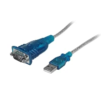StarTech.com 1 Port USB to RS232 DB9 Serial Adapter Cable - M/M, Grey, 0.43 m, USB 2.0 Type-A, DB-9, Male, Male