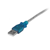 StarTech.com 1 Port USB to RS232 DB9 Serial Adapter Cable - M/M, Grey, 0.43 m, USB 2.0 Type-A, DB-9, Male, Male