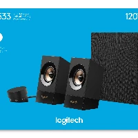 Logitech Z533 Powerful Sound, 2.1 channels, 60 W, Universal, Black, 120 W, Wired