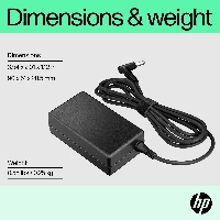 HP65WSmartACAdapter,Notebook,Indoor,65W,Business,Black,47mm