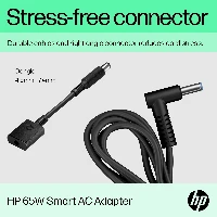 HP65WSmartACAdapter,Notebook,Indoor,65W,Business,Black,47mm