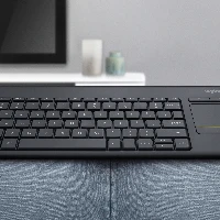 Logitech K400 Plus Tv, Mini, Wireless, RF Wireless, QWERTY, Black