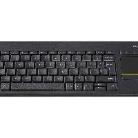 Logitech K400 Plus Tv, Mini, Wireless, RF Wireless, QWERTY, Black