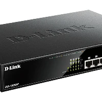 D-Link DGS-1008MP, Unmanaged, Gigabit Ethernet (10/100/1000), Full duplex, Power over Ethernet (PoE), Rack mounting, 1U